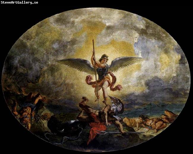 Eugene Delacroix St Michael defeats the Devil